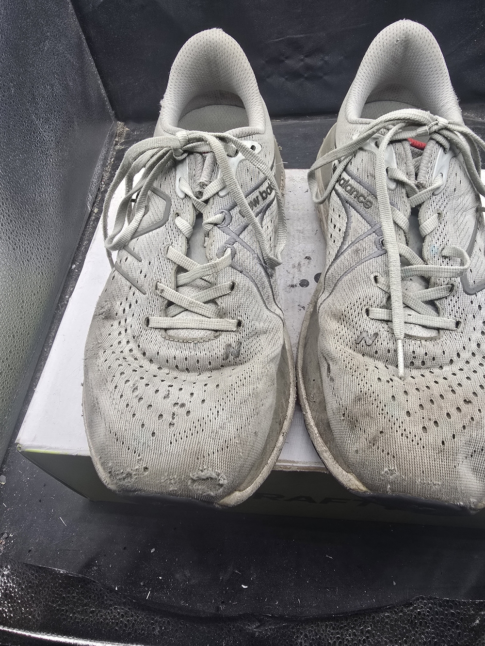 New Balance Men’s Athletic Sneakers in Light Gray and‎ White